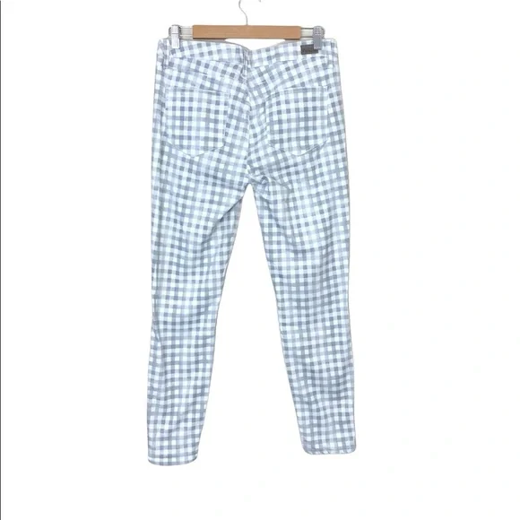 Paige Gray Gingham Verdugo Ankle Skinny Jean Size 31 - Picture 8 of 9